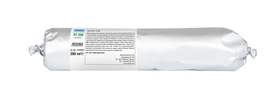 Flex 310 M® HT 200 | Adhésif et mastic d'étanchéité à forte adhérence initiale - idéal pour le revêtement par poudre et résistant à la chaleur jusqu'à 200 °C
