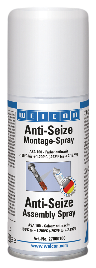 Spray de montage Anti-Seize | Lubrifiant et agent de séparation Spray d'assemblage