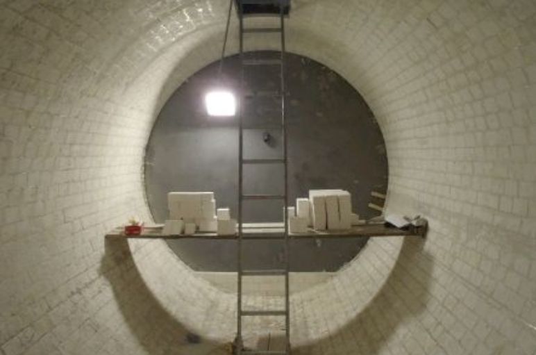 Moulin blanc vu de l'intérieur