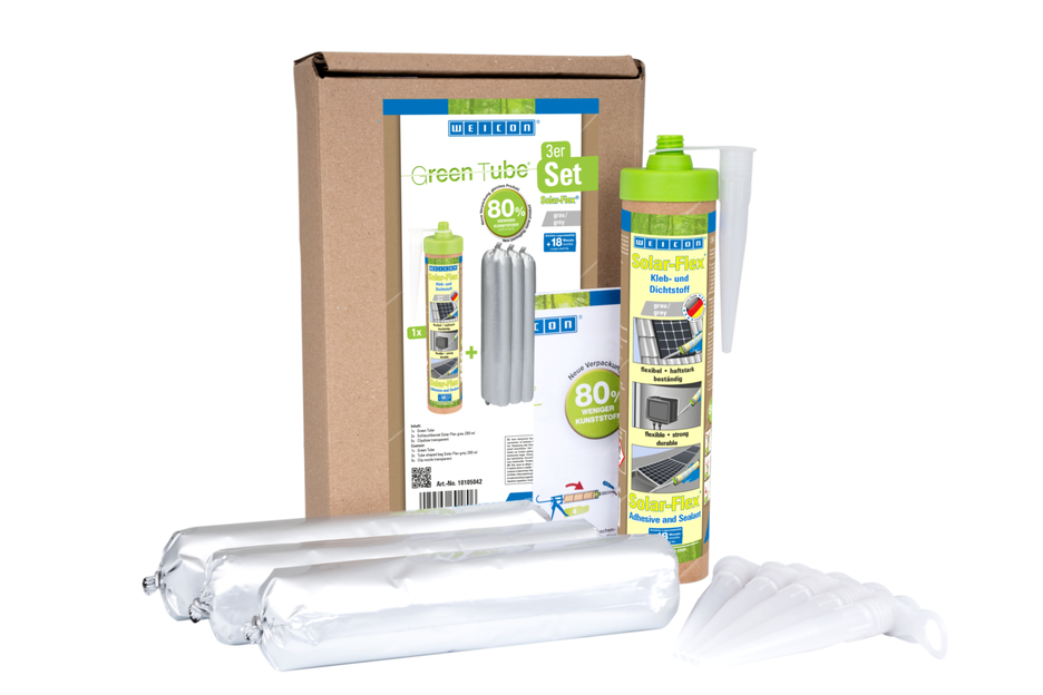 Solar-Flex® Polymère Hybride | Scellant adhésif résistant aux intempéries pour le domaine solaire, à base de MS-polymère
