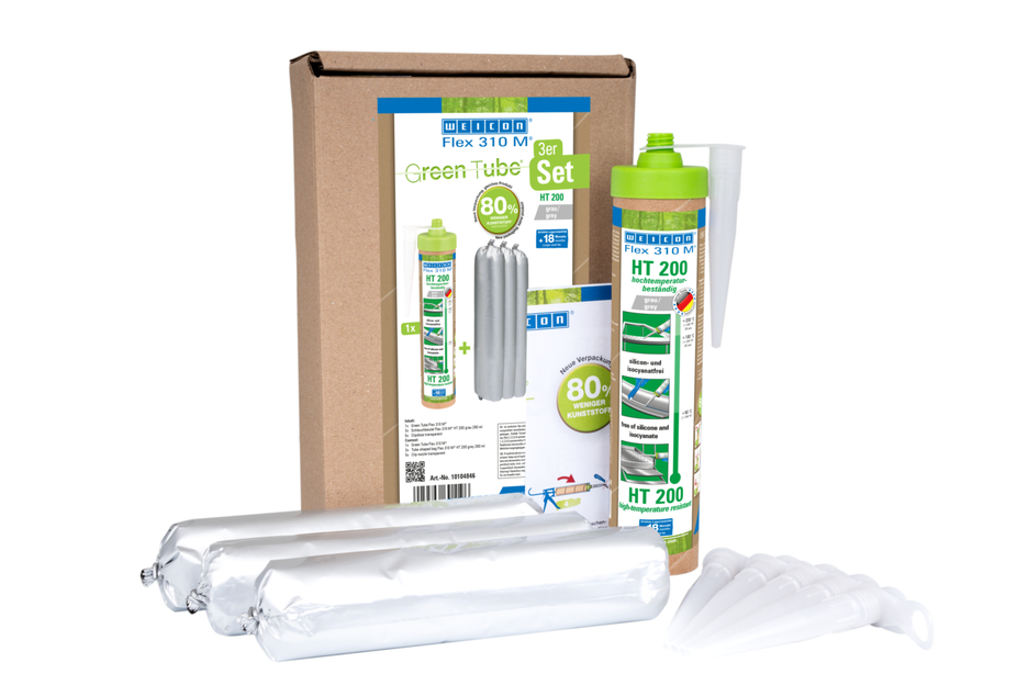 Flex 310 M® HT 200 | Adhésif et mastic d'étanchéité à forte adhérence initiale - idéal pour le revêtement par poudre et résistant à la chaleur jusqu'à 200 °C
