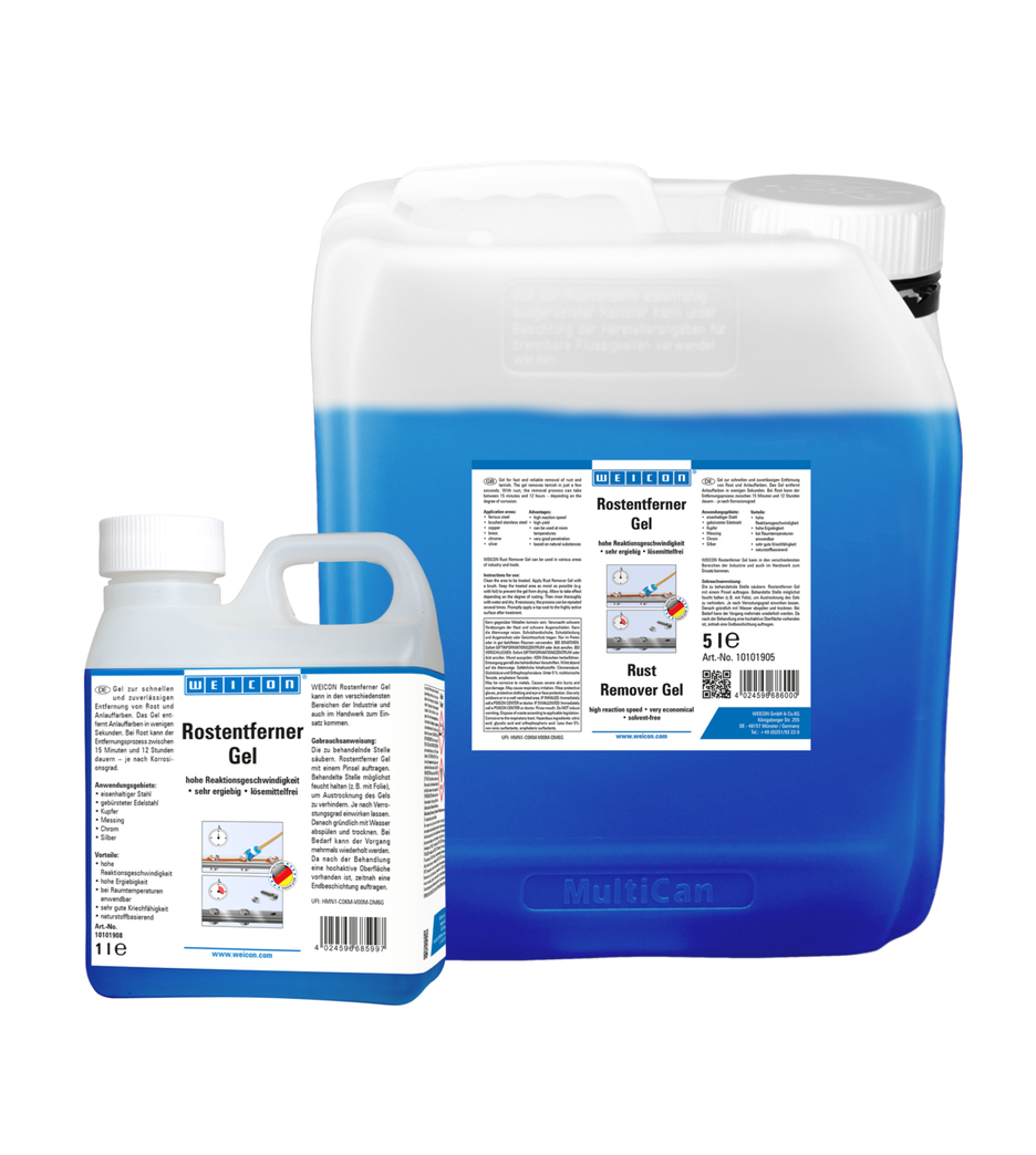WEICON Décapant Rouille, Gel | Gel pour l'élimination rapide et fiable de la rouille et des couleurs de ternissement.