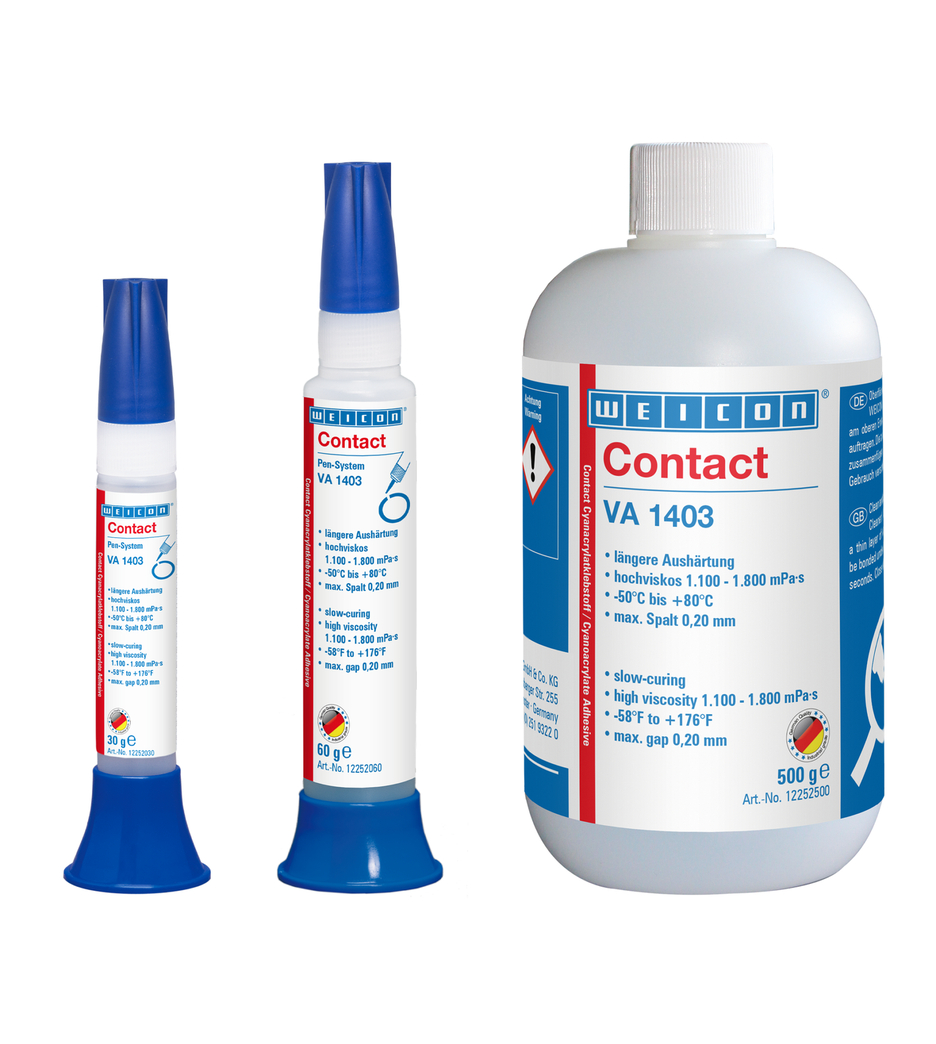 VA 1403 Adhésif Cyanoacrylate | Colle instantanée à haute viscosité, résistante à l'humidité