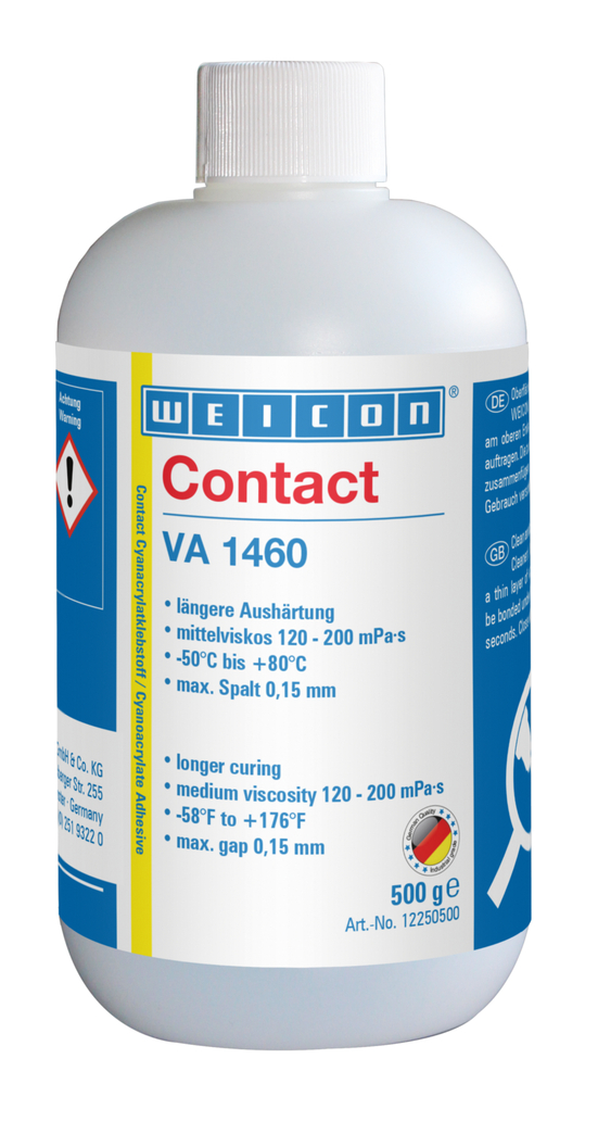 VA 1460 Adhésif Cyanoacrylate | Colle instantanée à viscosité moyenne, résistante à l'humidité
