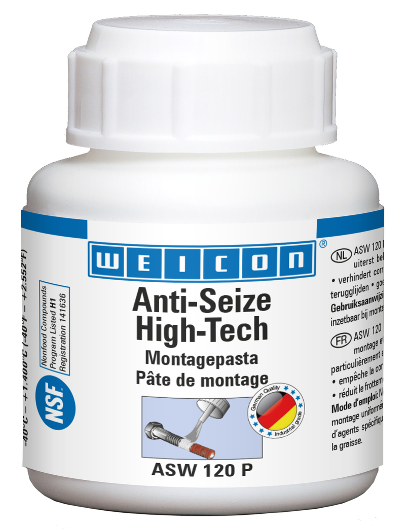 Anti-Seize High-Tech Pâte de Montage | Pâte lubrifiante et dégrippante sans métal Anti-Seize High-Tech Pâte de Montage | Pâte lubrifiante et dégrippante sans métal