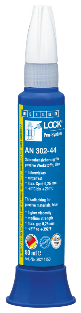 WEICONLOCK® AN 302-44 Freinage des Pièces Filetées | pour matières passives, haute résistance